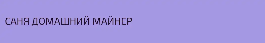 САНЯ ДОМАШНИЙ МАЙНЕР
